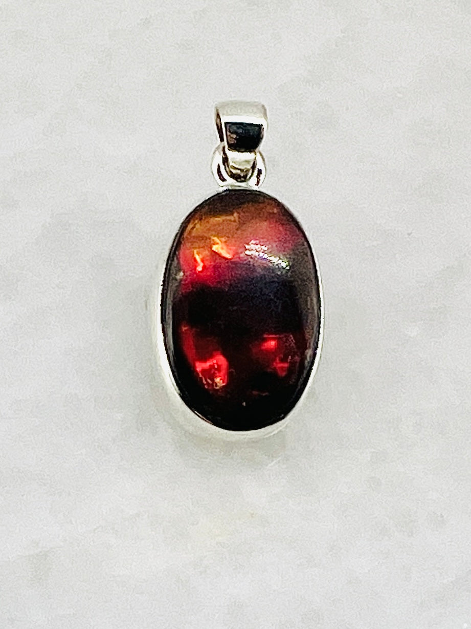 Ammolite (Fossilzed Shells) in 0.925 Silver