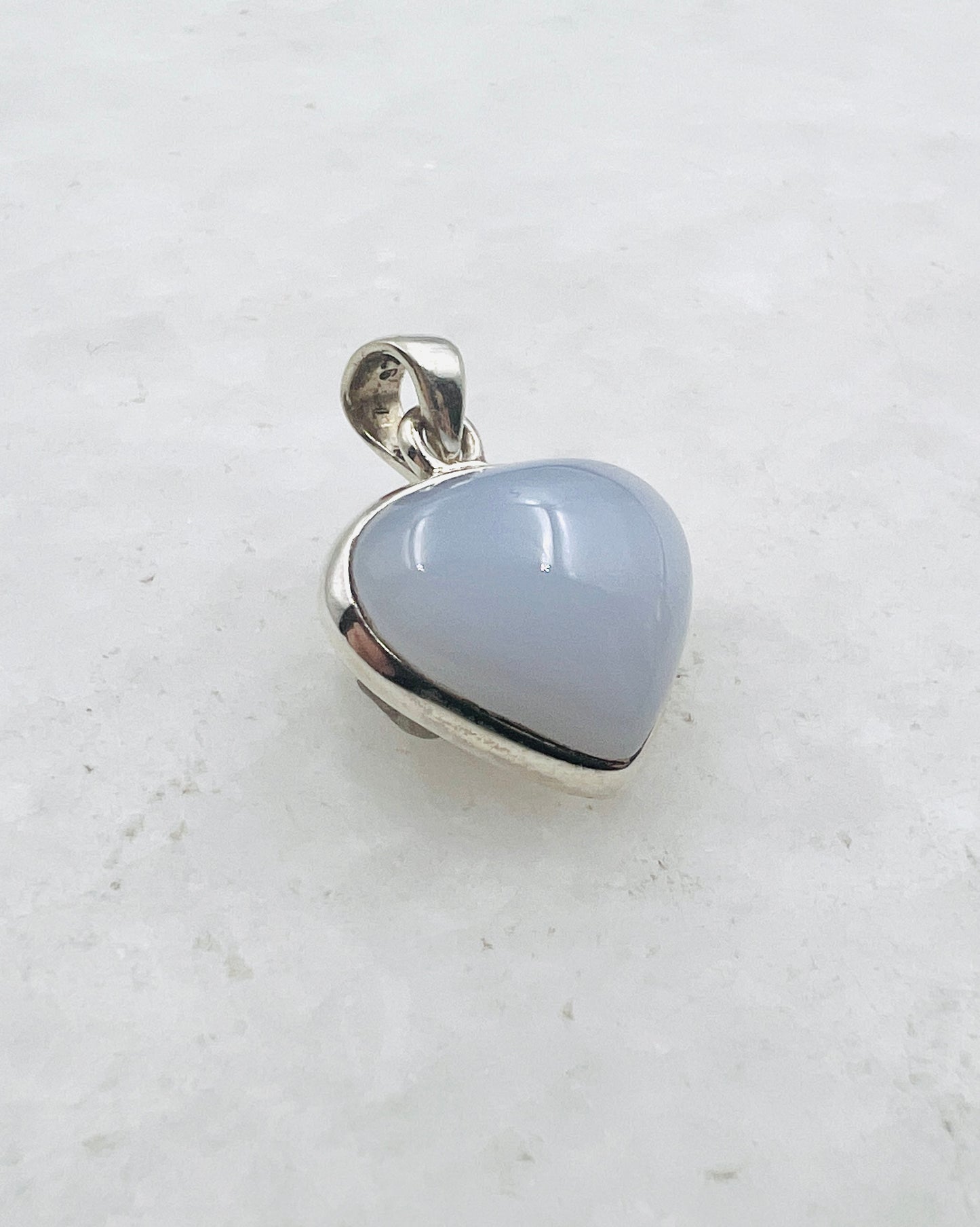 Calcédoine bleue (turque) en argent 925