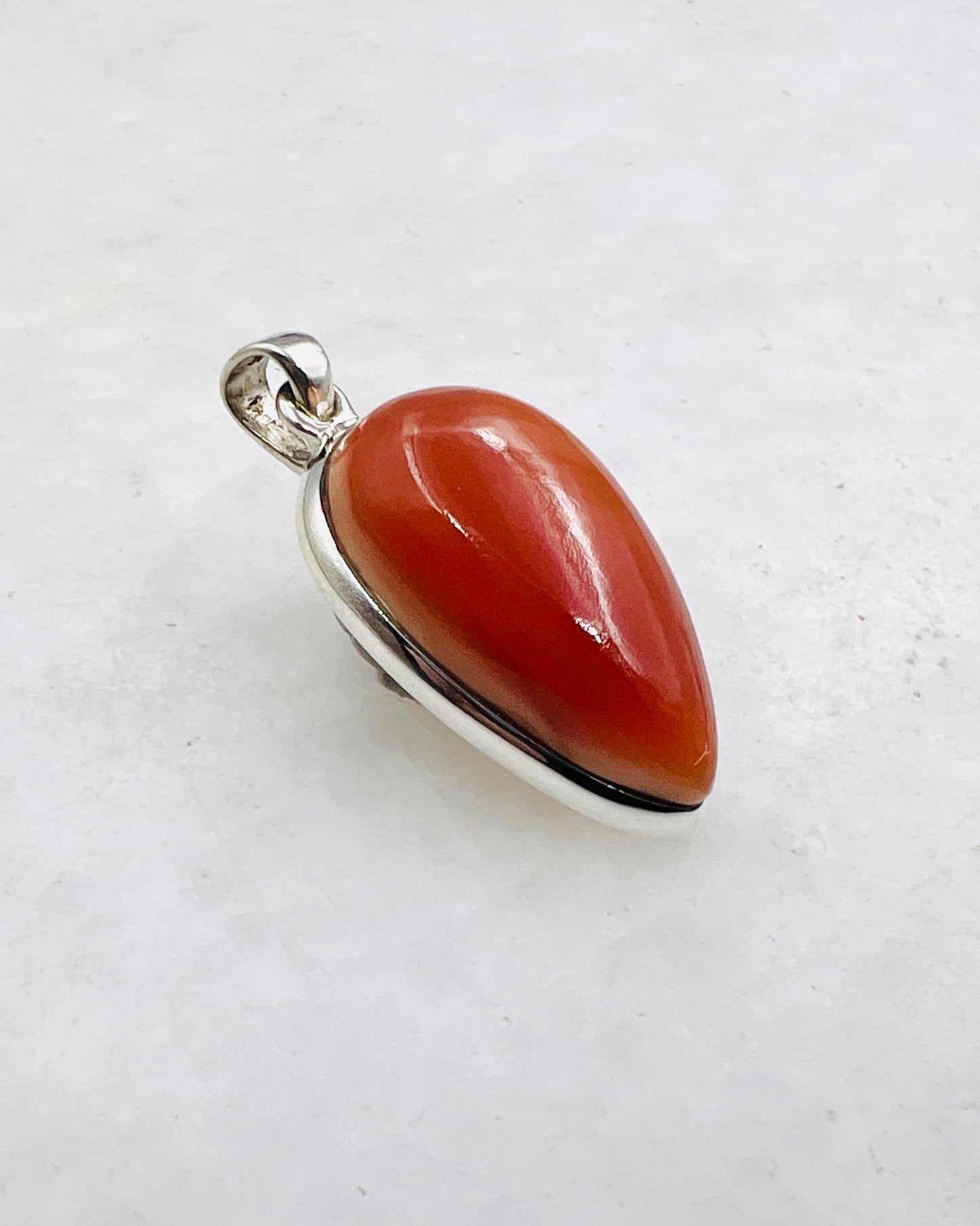 Natural Carnelian (India) in 0.925 Silver