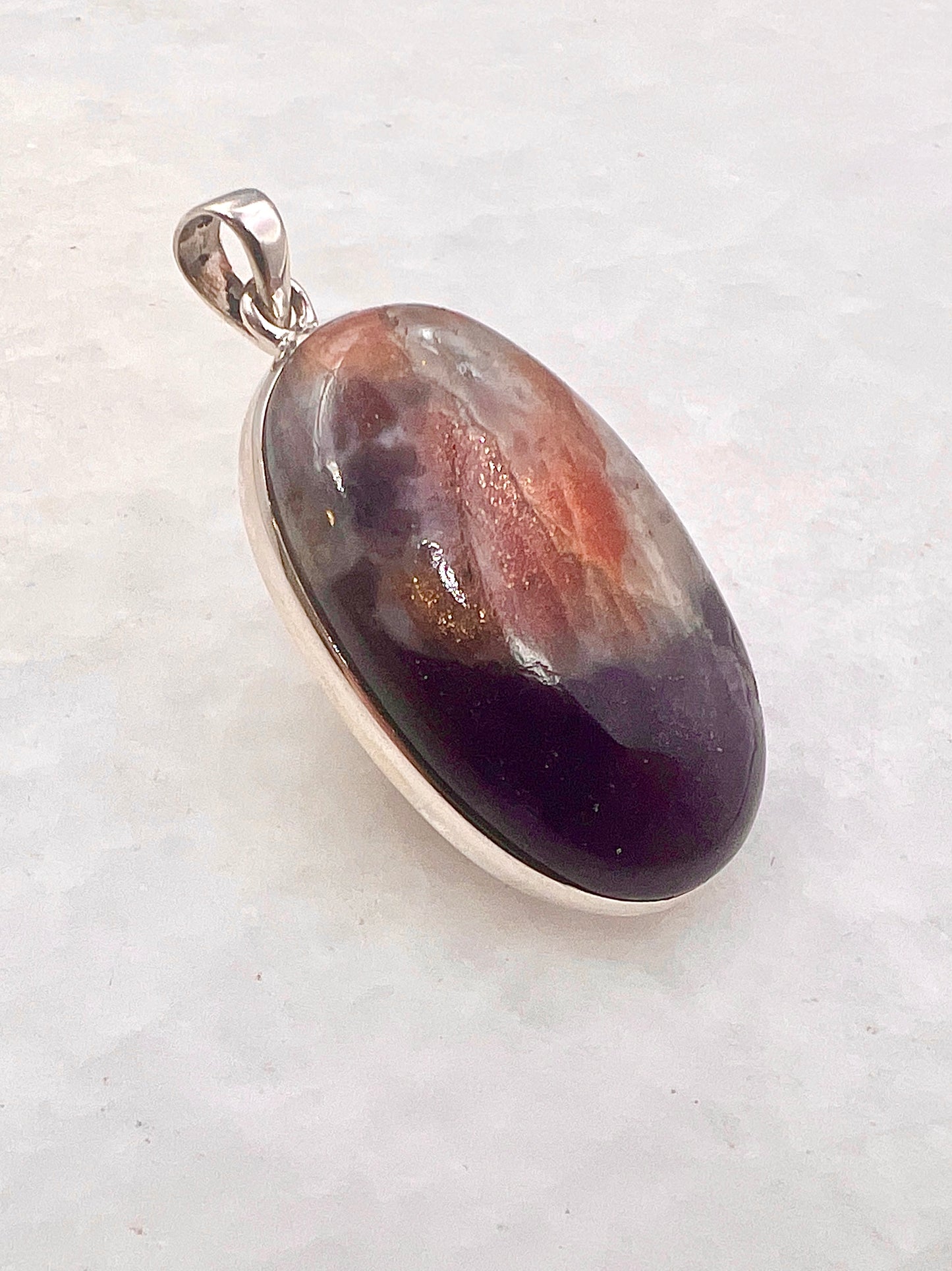 Natural Iolite Sunstone (India) in 0.925 Silver