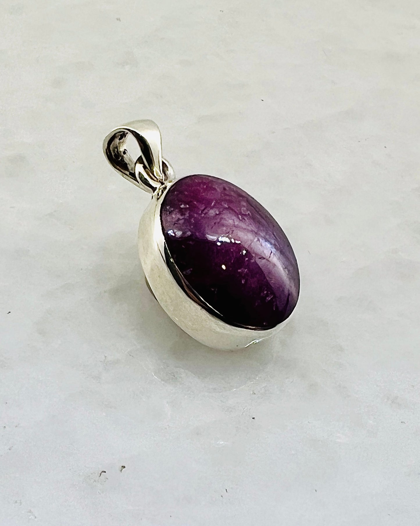 Star Ruby in 0.925 Silver