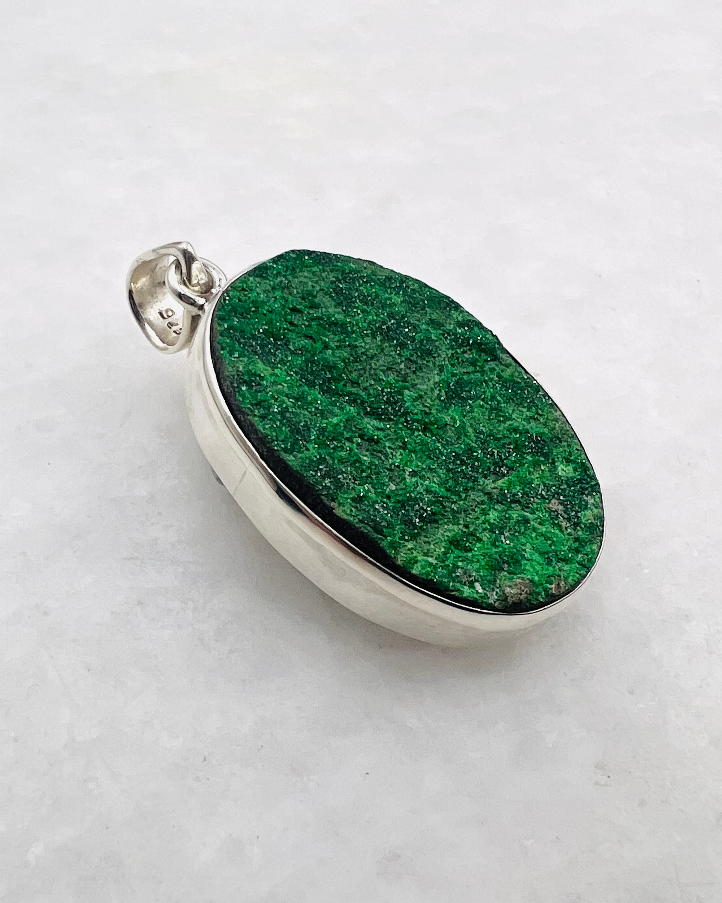 Uwarowit-Druse in 0,925 Silber