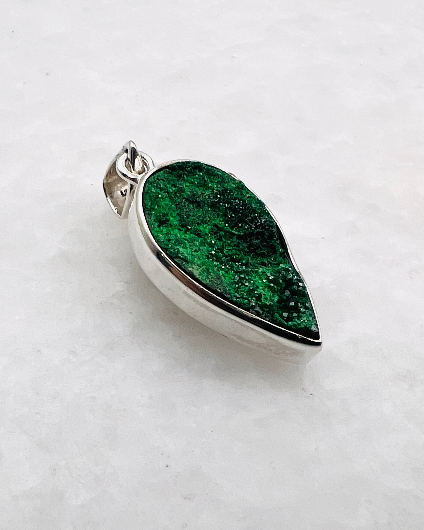 Uwarowit-Druse in 0,925 Silber