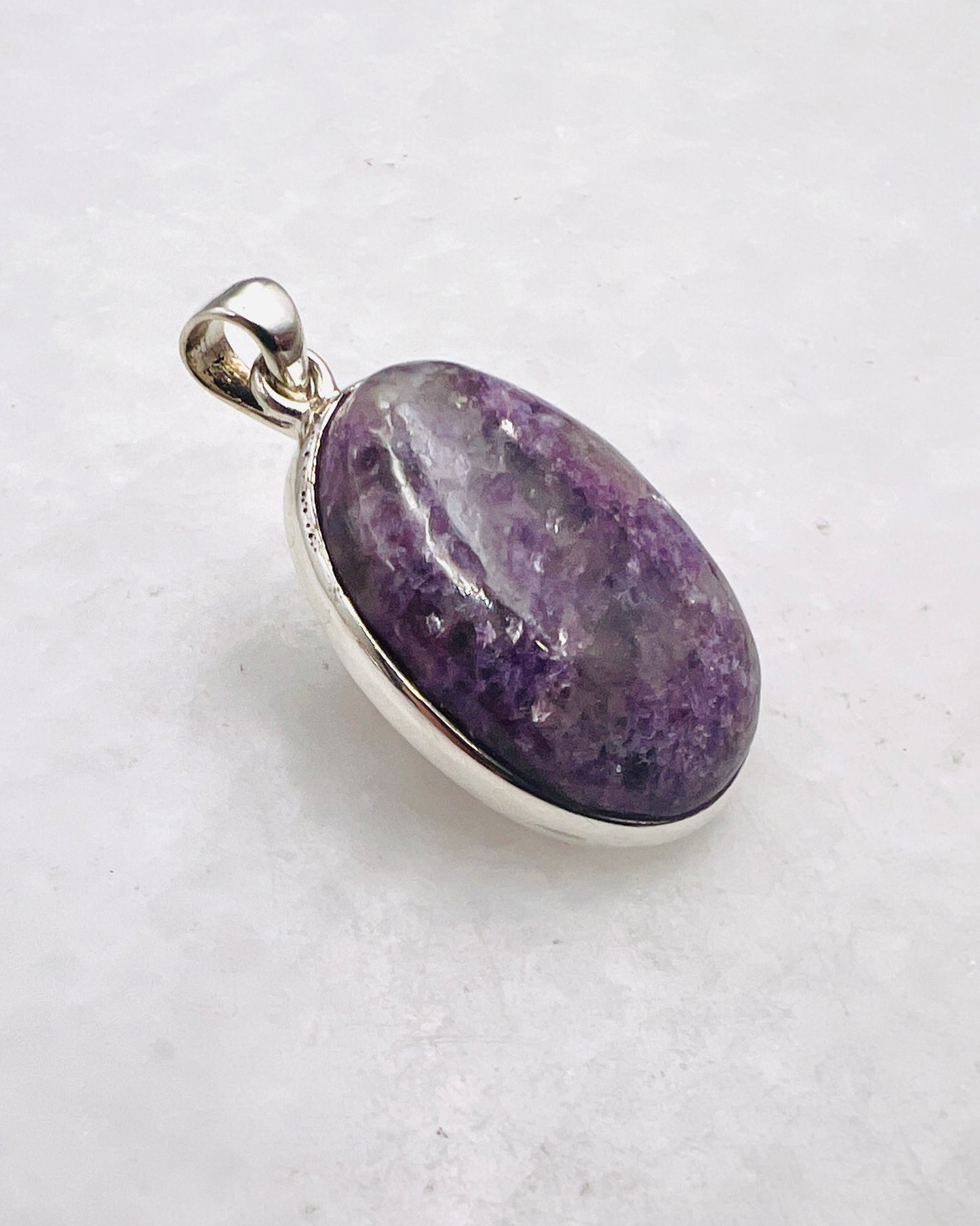Lépidolite en argent 0,925