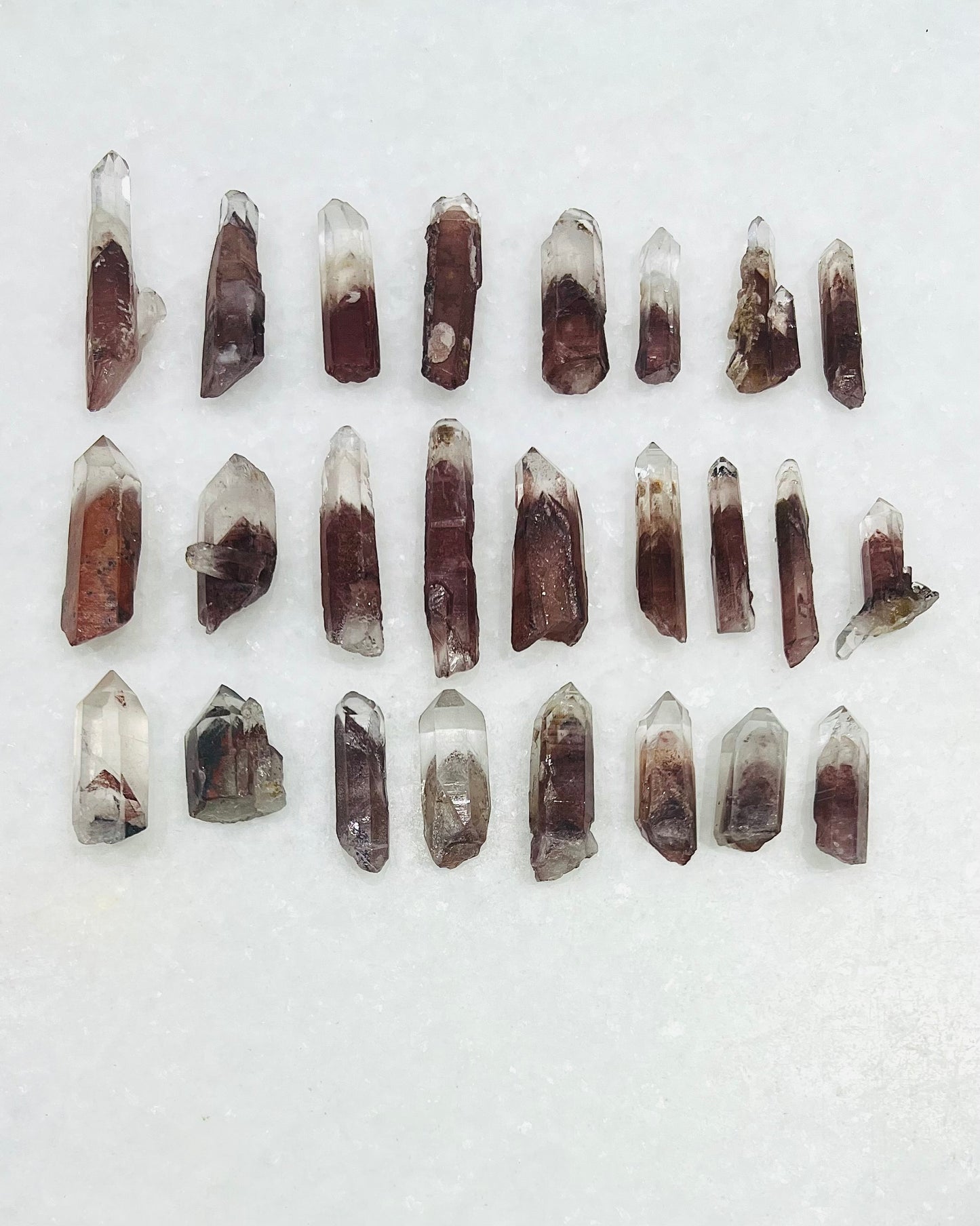 A Grade South Indian Hematite Phantom Quartz- Jewelry and Small Specimen Size - MQZ-0027