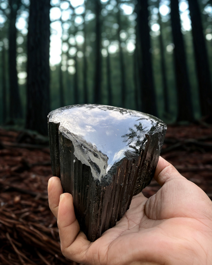 Tourmaline noire polie de qualité supérieure