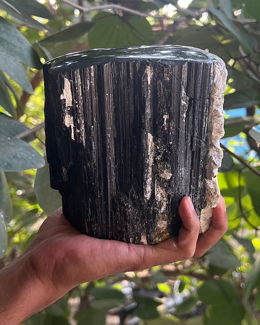 Tourmaline noire polie de qualité supérieure