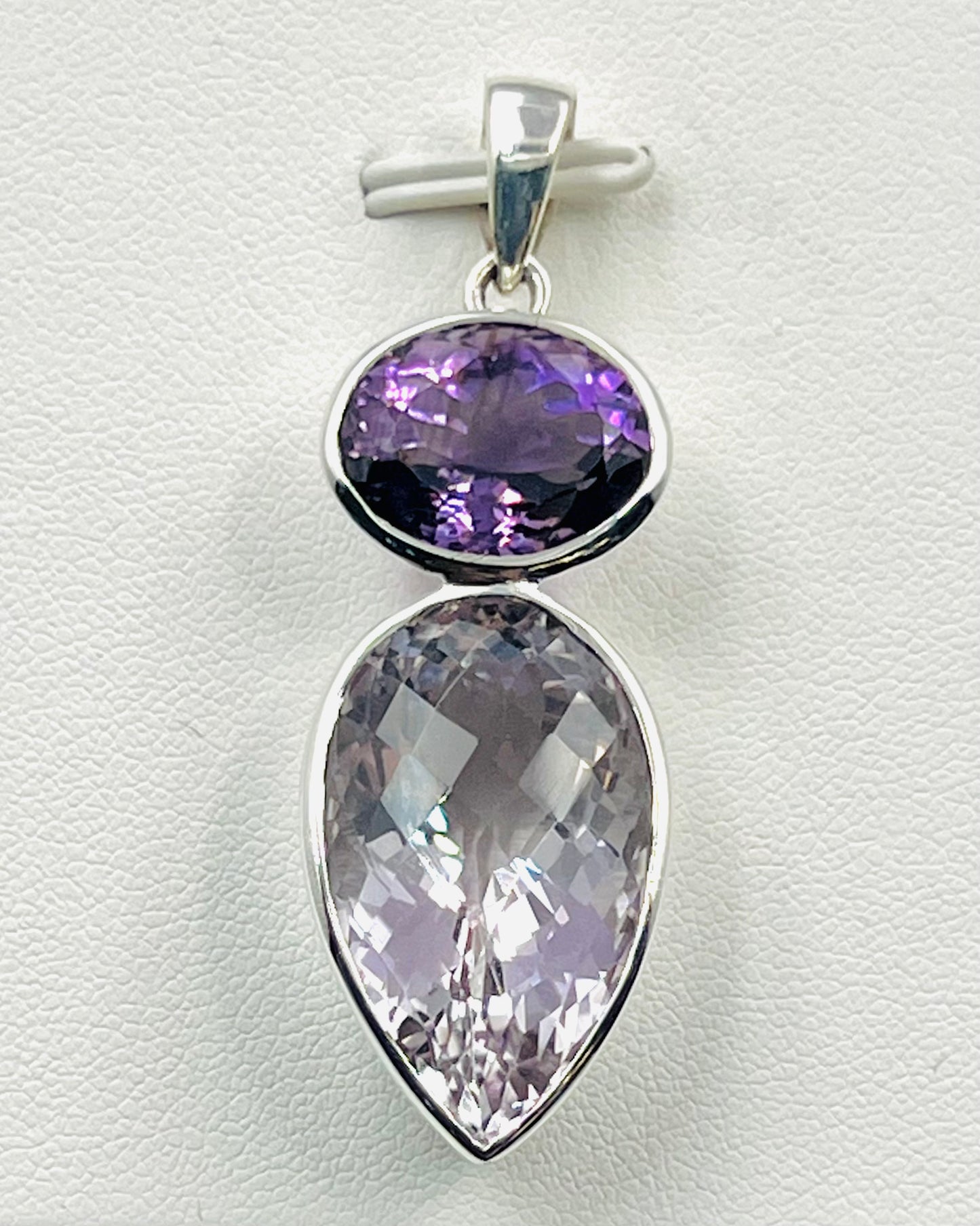2 Color Facetted Amethyst Combi