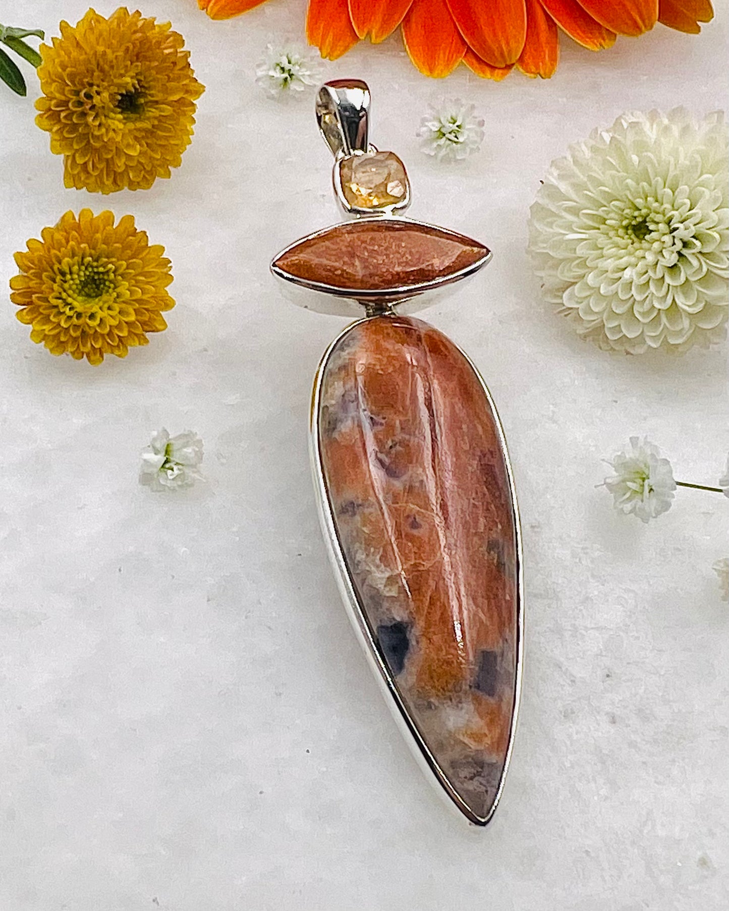 Iolite Sunstone, Sunstone and Imperail Topaz as a Combi