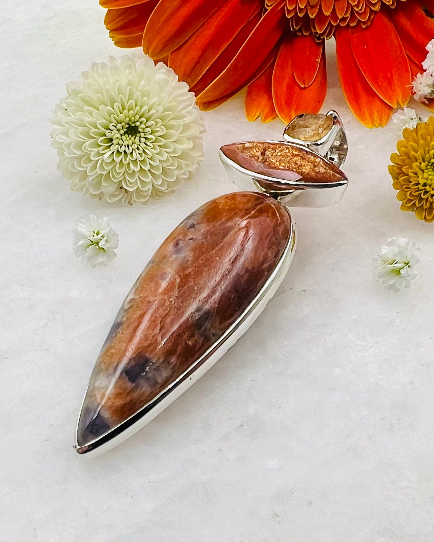 Iolite Sunstone, Sunstone and Imperail Topaz as a Combi