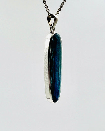 Facetted Blue Nepali Kyanite in .925 Silver Setting