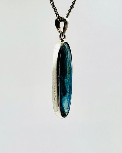 Facetted Blue Nepali Kyanite in .925 Silver Setting
