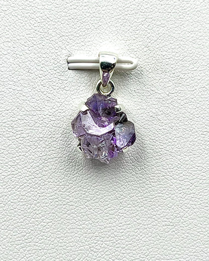 Amethyst Elestial Flower from Karur, India as Pendant