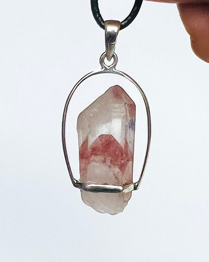 AA Grade Sunset Phantom Quartz - Telangana India as a Pendant
