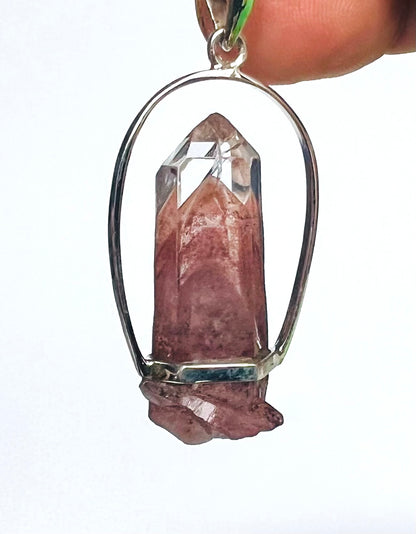 AA Grade Sunset Phantom Quartz - Telangana India as a Pendant