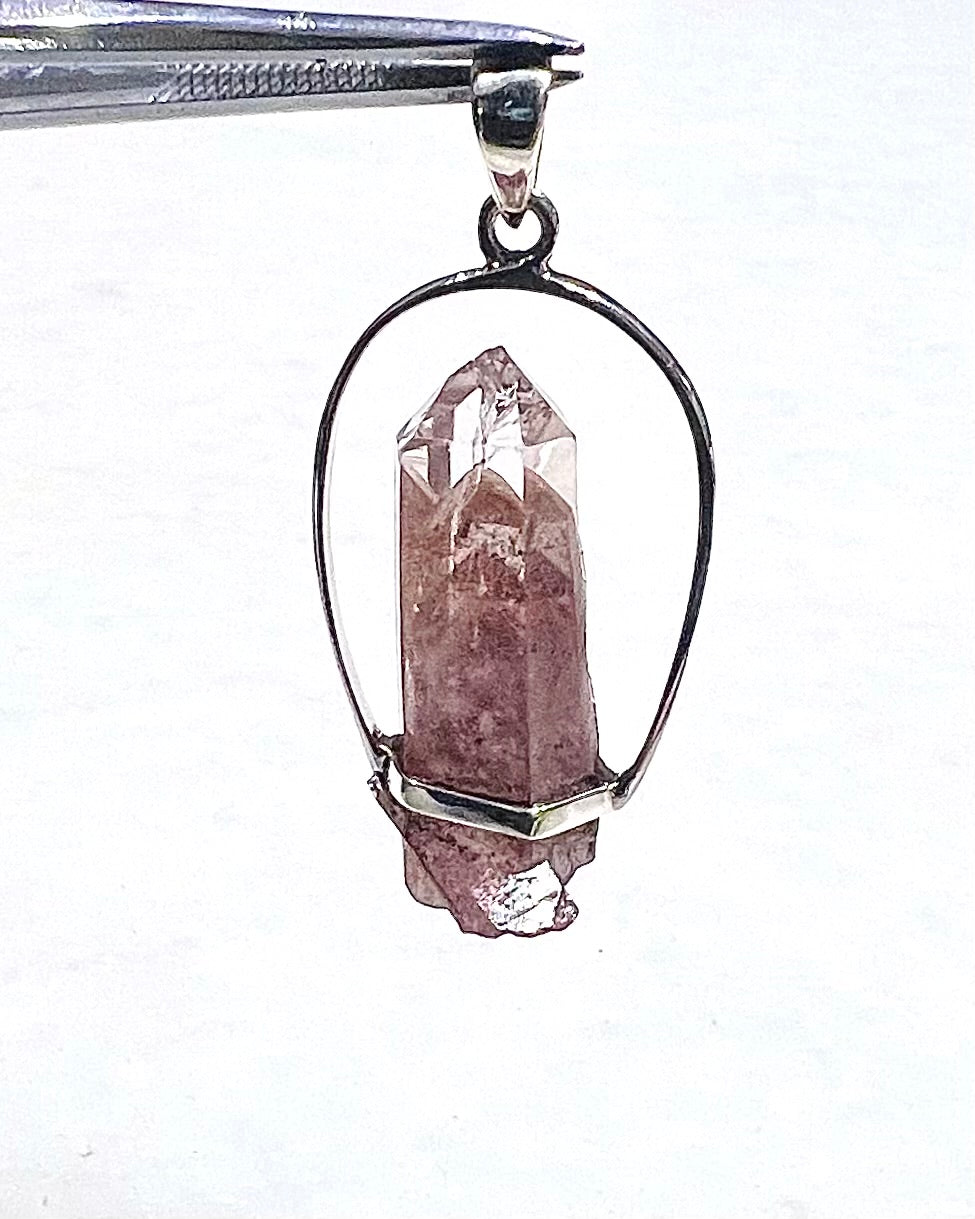 AA Grade Sunset Phantom Quartz - Telangana India as a Pendant
