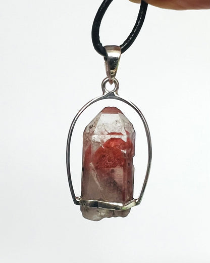 AA Grade Sunset Phantom Quartz - Telangana India as a Pendant