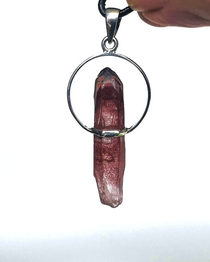 AA Grade Sunset Phantom Quartz - Telangana India as a Pendant