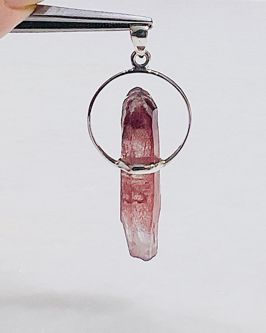 AA Grade Sunset Phantom Quartz - Telangana India as a Pendant