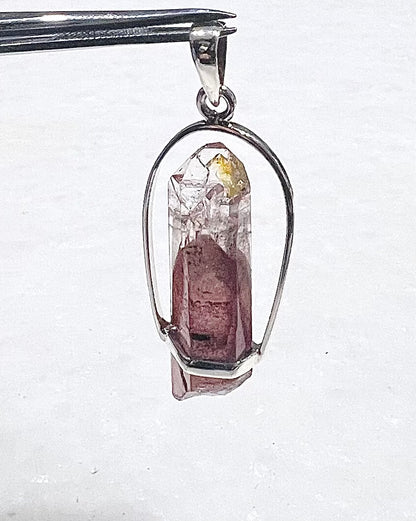 AA Grade Sunset Phantom Quartz - Telangana India as a Pendant