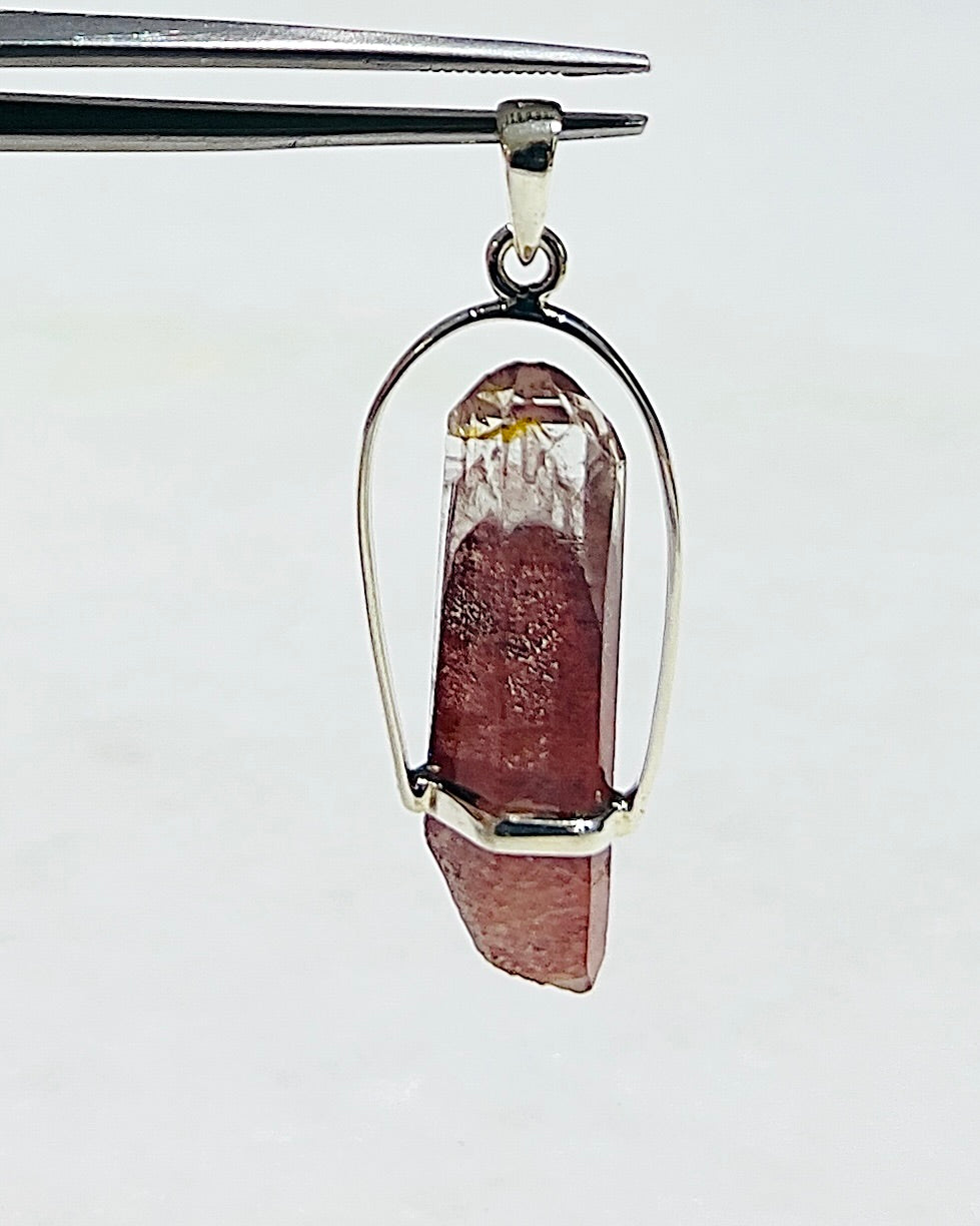 AA Grade Sunset Phantom Quartz - Telangana India as a Pendant