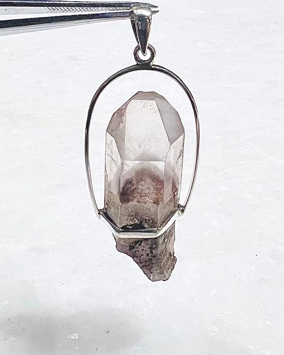 AA Grade Sunset Phantom Quartz - Telangana India as a Pendant