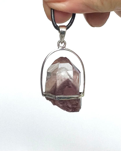 AA Grade Sunset Phantom Quartz - Telangana India as a Pendant