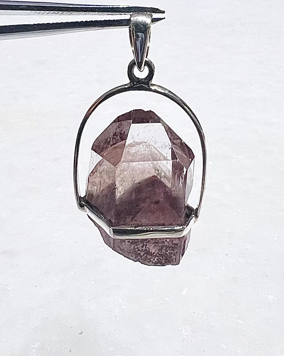 AA Grade Sunset Phantom Quartz - Telangana India as a Pendant