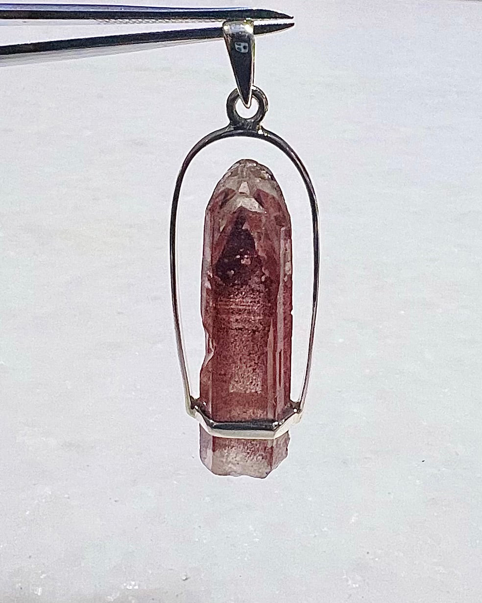 AA Grade Sunset Phantom Quartz - Telangana India as a Pendant