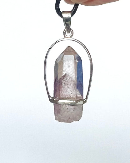 AA Grade Sunset Phantom Quartz - Telangana India as a Pendant