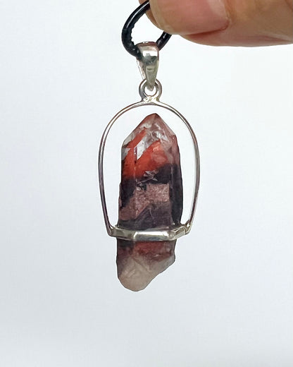 AA Grade Sunset Phantom Quartz - Telangana India as a Pendant