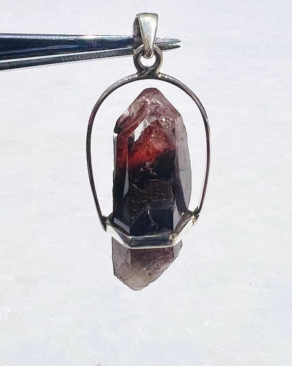 AA Grade Sunset Phantom Quartz - Telangana India as a Pendant