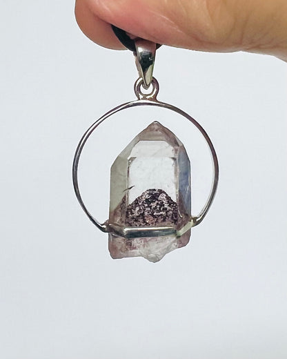 AA Grade Sunset Phantom Quartz - Telangana India as a Pendant