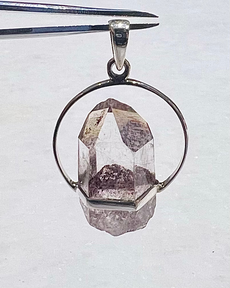 AA Grade Sunset Phantom Quartz - Telangana India as a Pendant