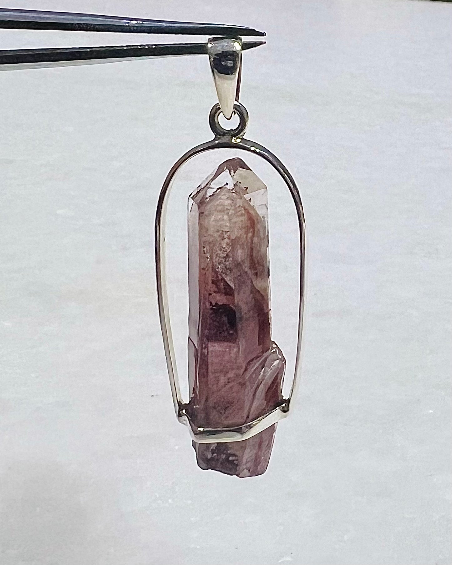 AA Grade Sunset Phantom Quartz - Telangana India as a Pendant