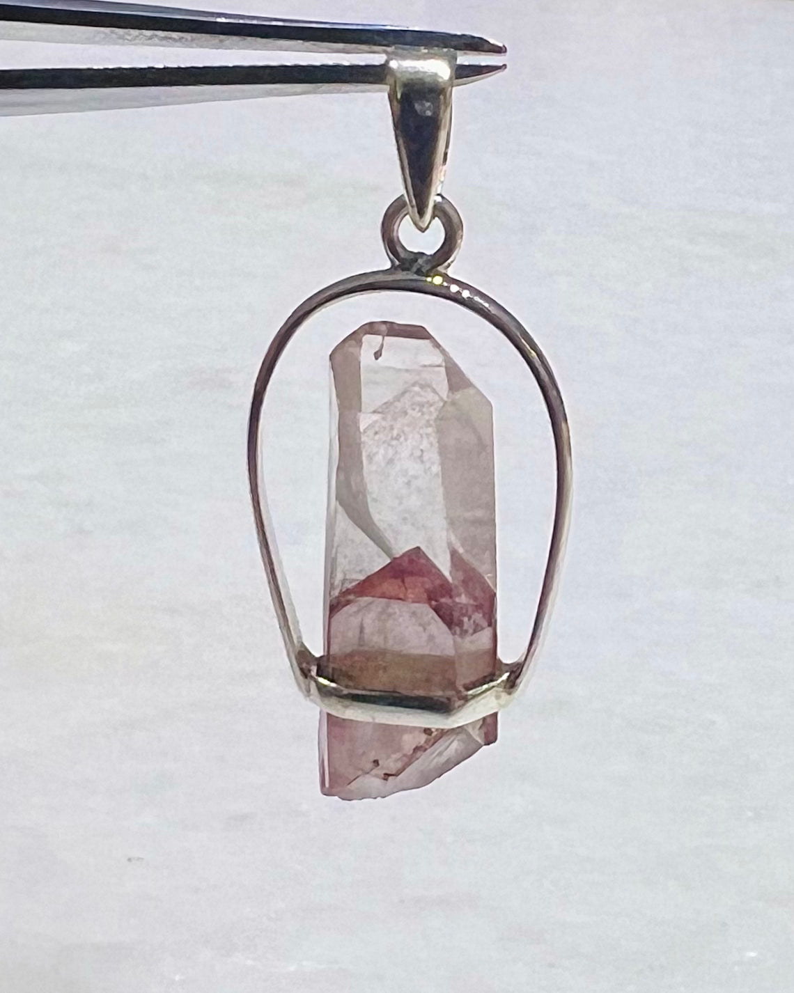 AA Grade Sunset Phantom Quartz - Telangana India as a Pendant