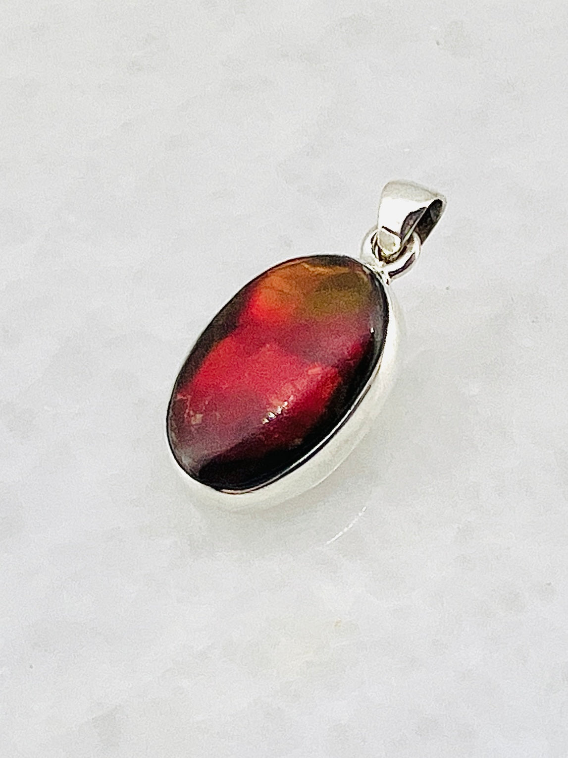 Ammolite (Fossilzed Shells) in 0.925 Silver