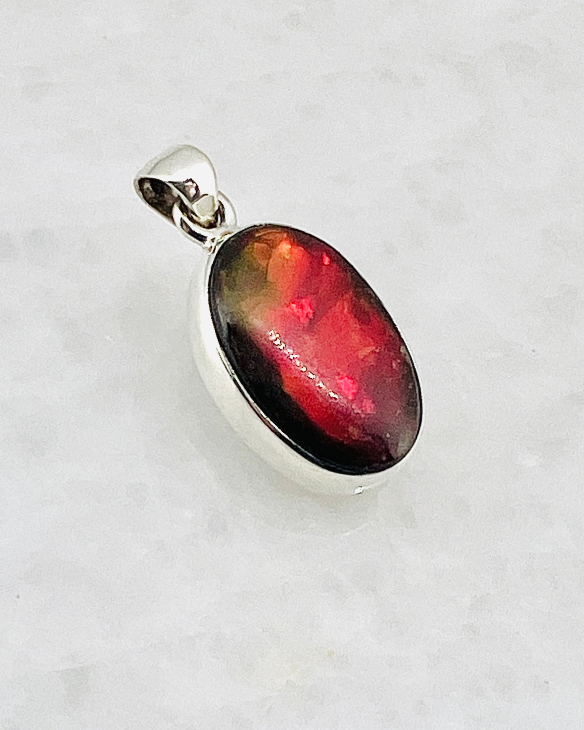 Ammolite (Fossilzed Shells) in 0.925 Silver