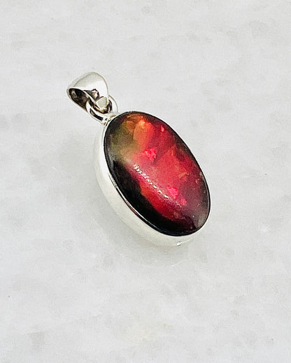 Ammolite (Fossilzed Shells) in 0.925 Silver