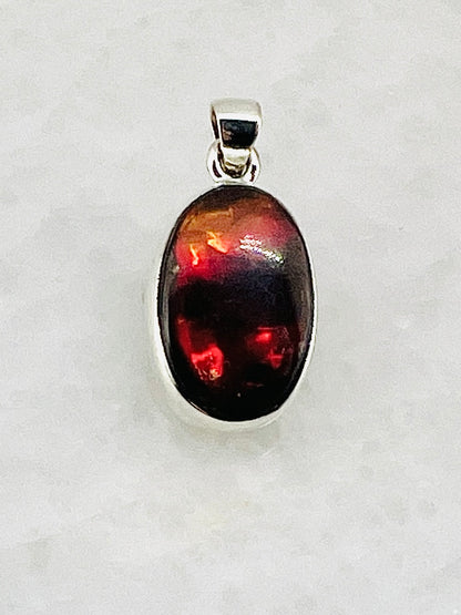 Ammolite (Fossilzed Shells) in 0.925 Silver