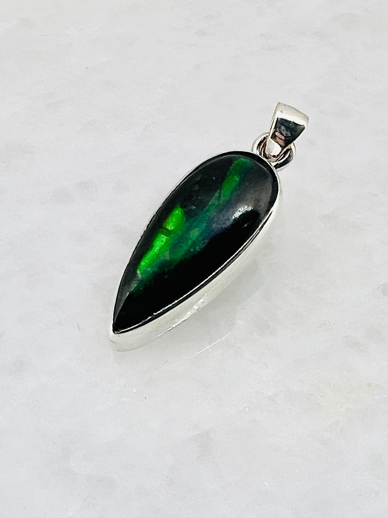 Ammolite (Fossilzed Shells) in 0.925 Silver