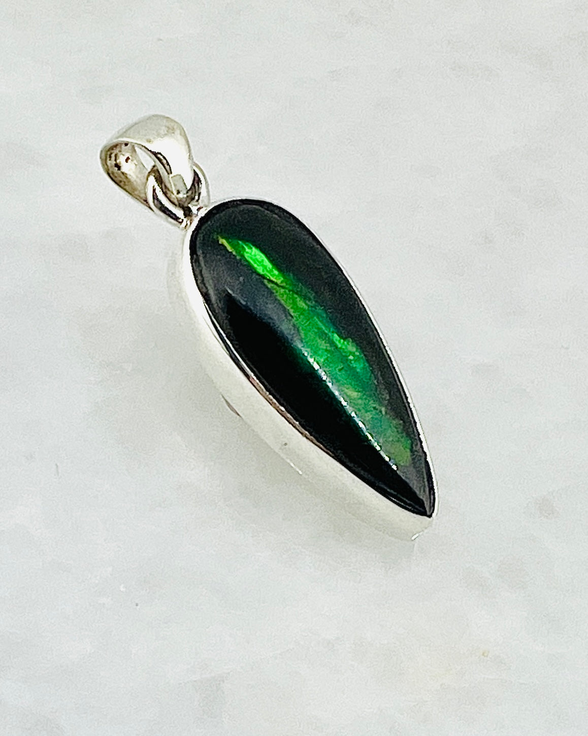 Ammolite (Fossilzed Shells) in 0.925 Silver