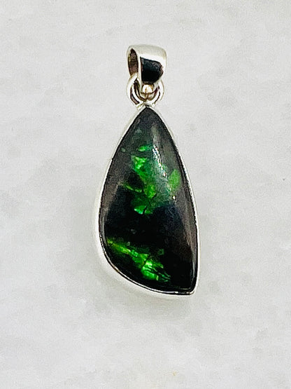Ammolite (Fossilzed Shells) in 0.925 Silver
