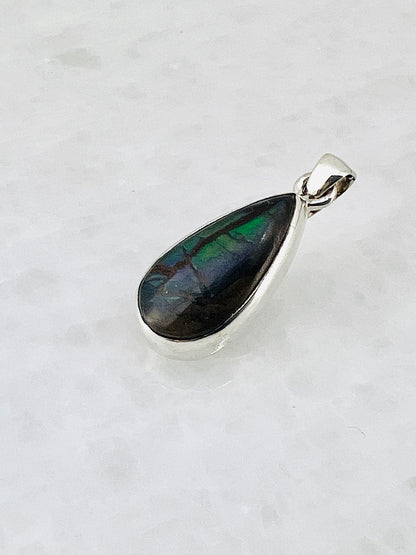 Ammolite (Fossilzed Shells) in 0.925 Silver