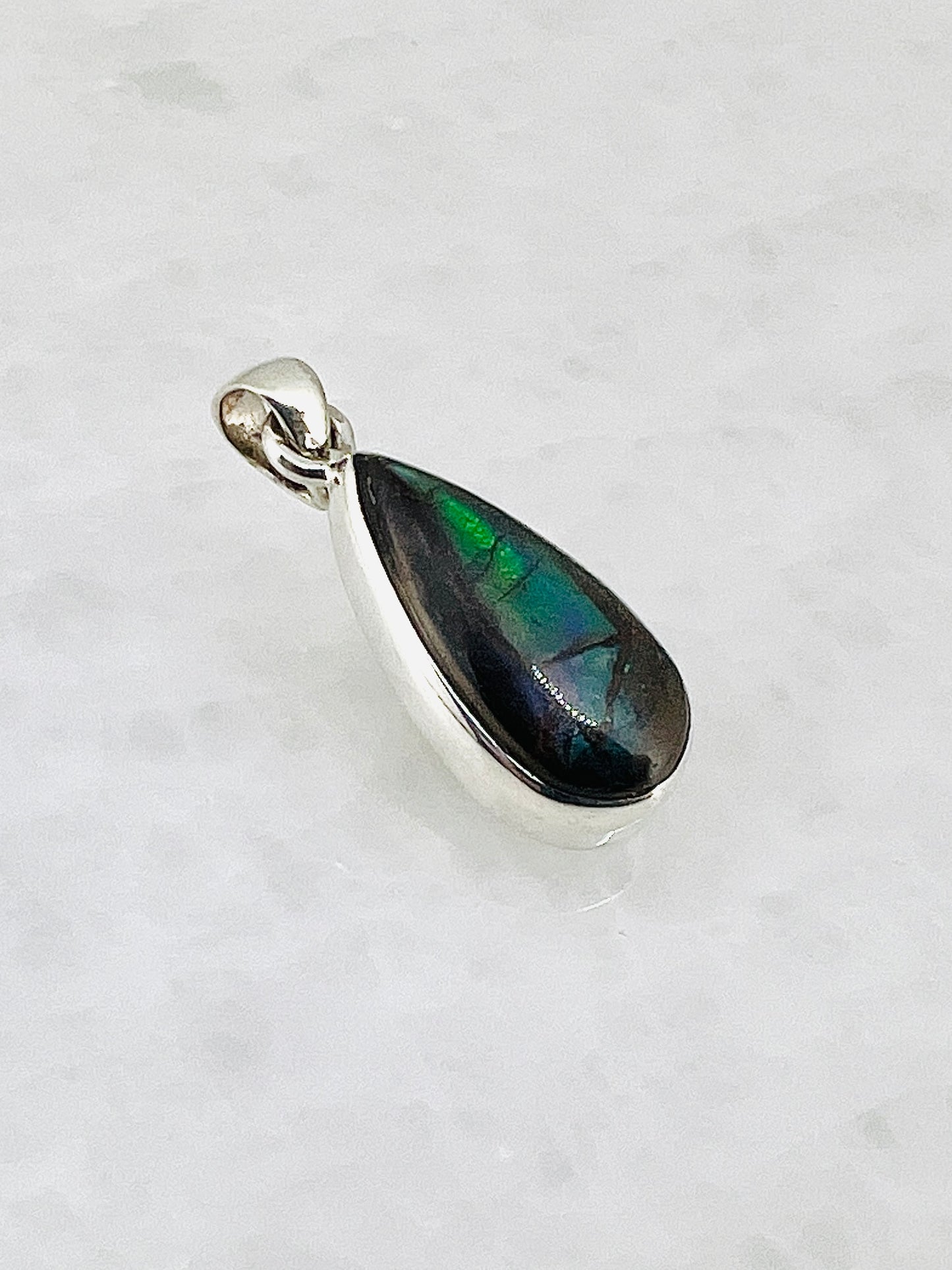 Ammolite (Fossilzed Shells) in 0.925 Silver
