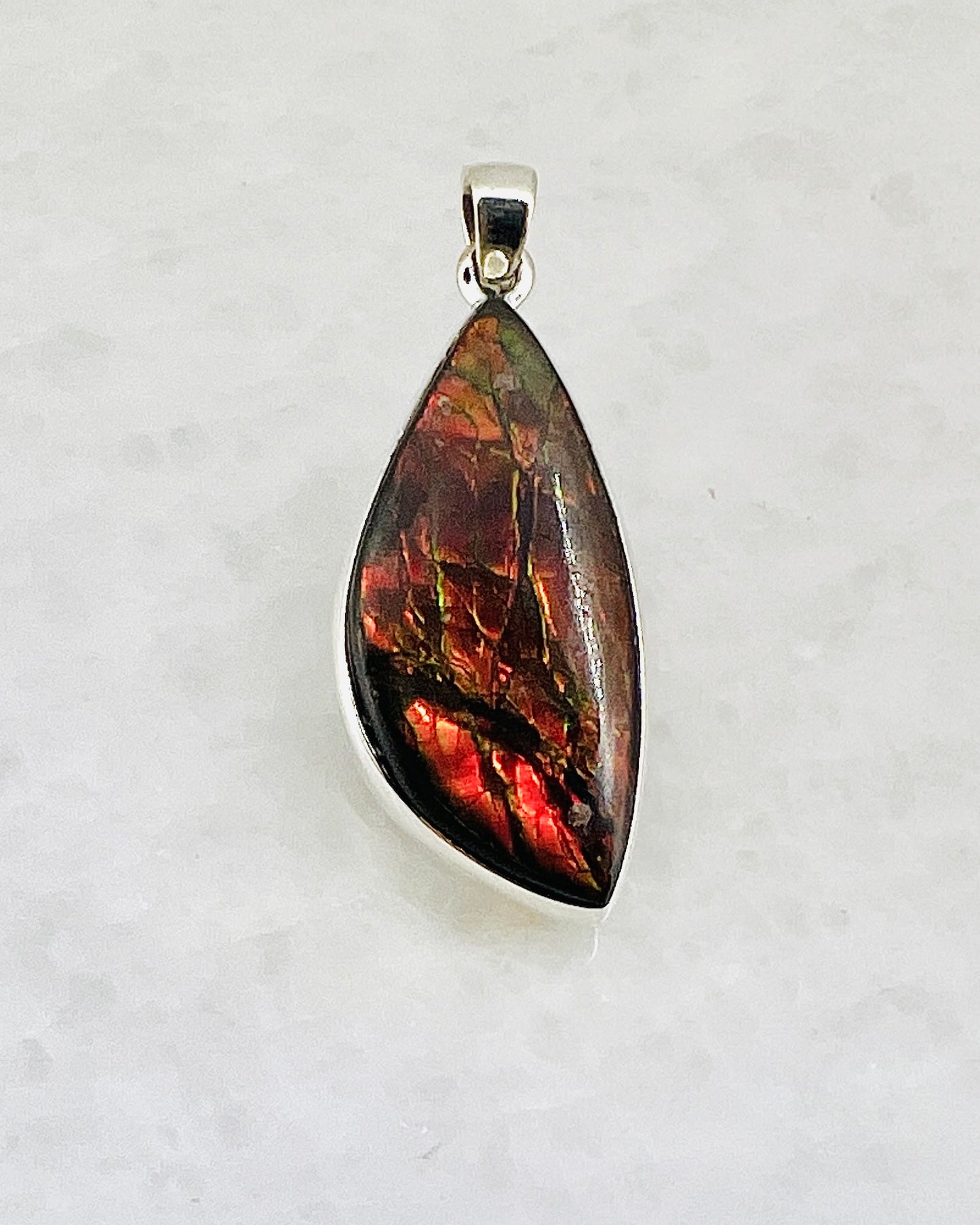 Ammolite (Fossilzed Shells) in 0.925 Silver