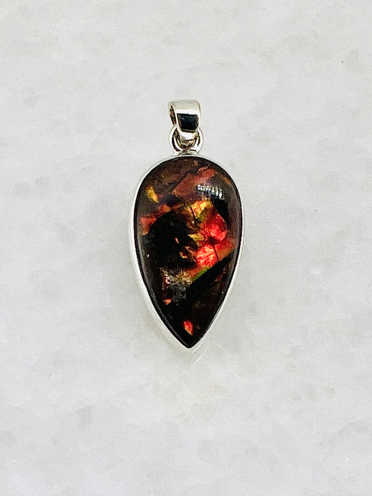 Ammolite (Fossilzed Shells) in 0.925 Silver