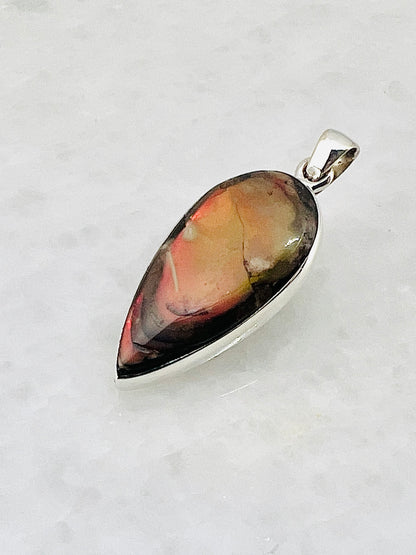 Ammolite (Fossilzed Shells) in 0.925 Silver