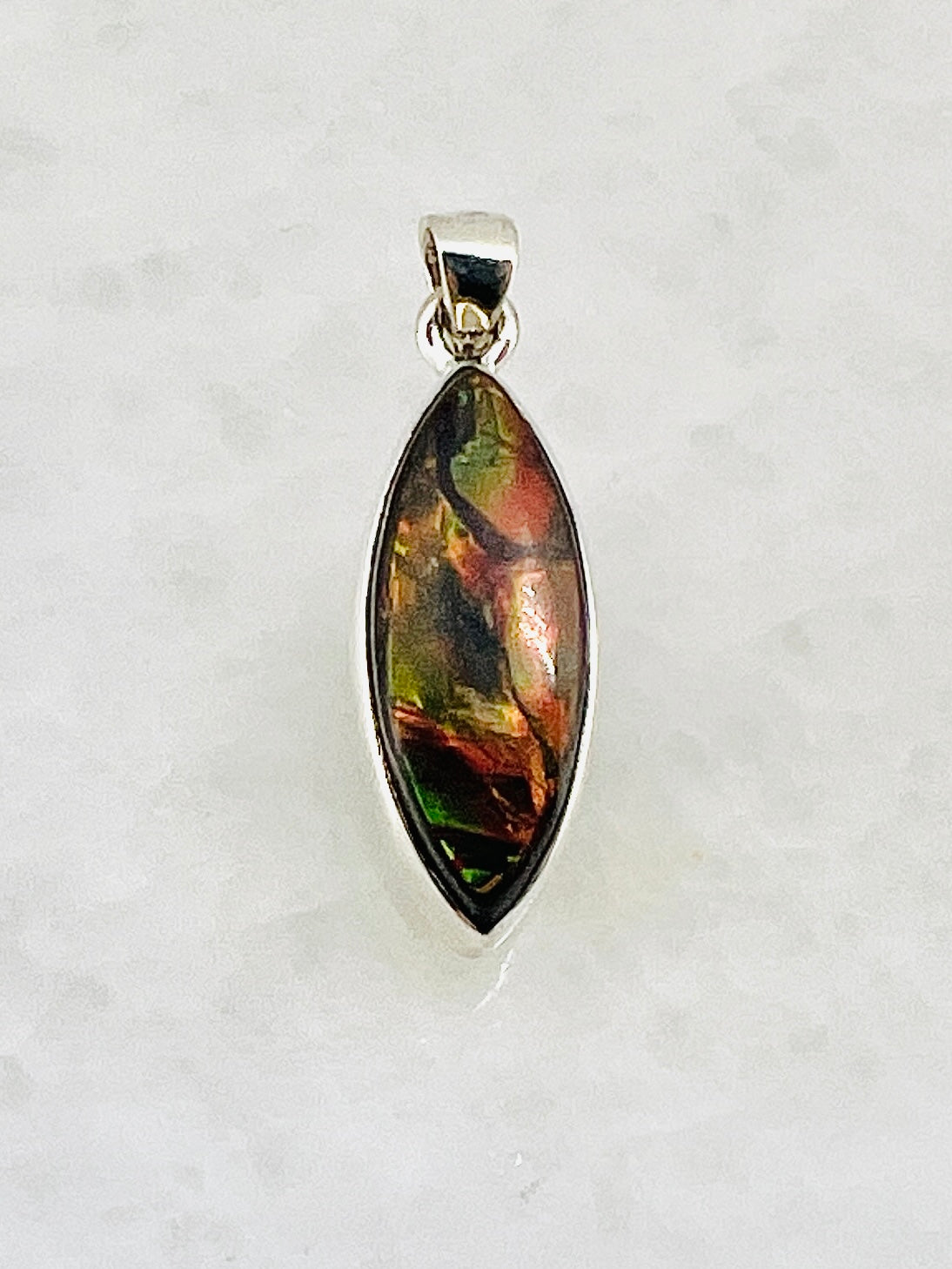 Ammolite (Fossilzed Shells) in 0.925 Silver