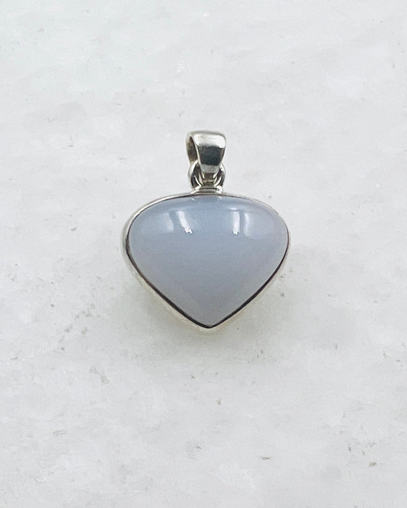 Calcédoine bleue (turque) en argent 925